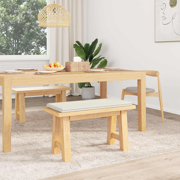 Perna pentru bancă Catifea pufoasă Crem Adâncime 35 cm WALTI