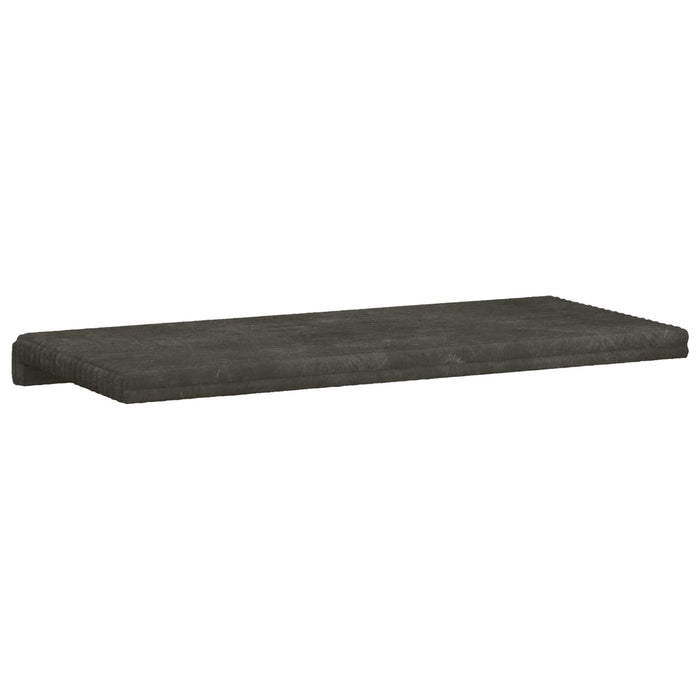 Perna pentru bancă Catifea pufoasă Antracit Adâncime 35 cm WALTI