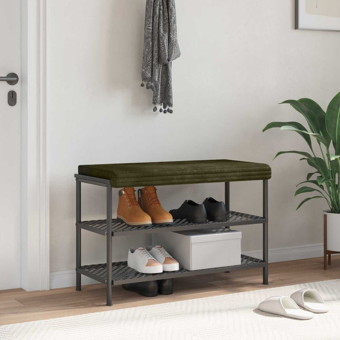 Perna pentru bancă Catifea pufoasă Verde Adâncime 35 cm WALTI