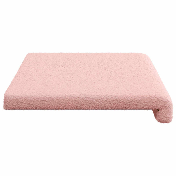 Perna pentru bancă Țesătura Sherpa Roz Adâncime 35 cm WALTI