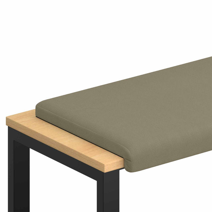 Perna pentru bancă Catifea Texturată Kaki Adâncime 35 cm WALTI