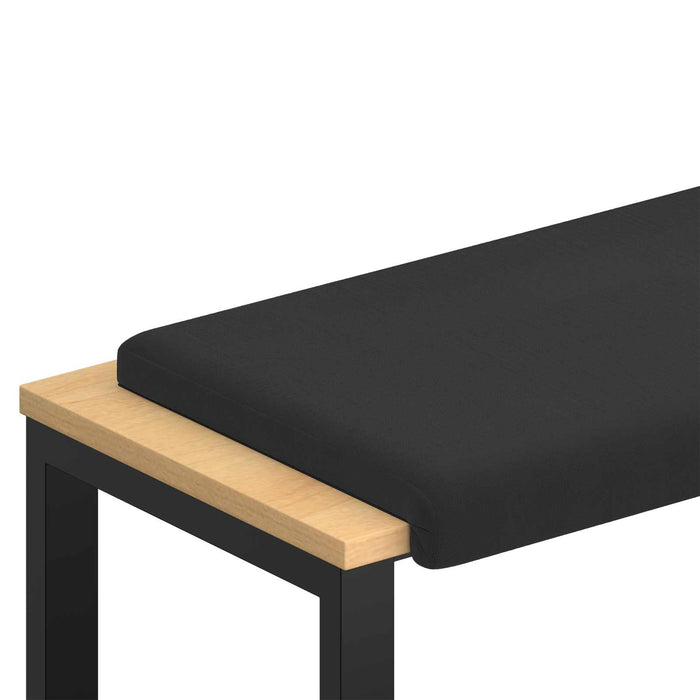 Perna pentru bancă Catifea Texturată Negru Adâncime 35 cm WALTI