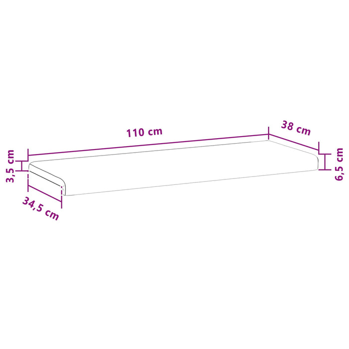 Perna pentru bancă Țesătură Albastru Jeans Adâncime 35 cm WALTI