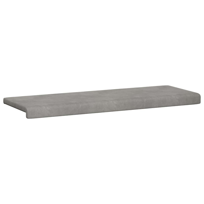 Perna pentru bancă Catifea Gri deschis Adâncime 35 cm WALTI