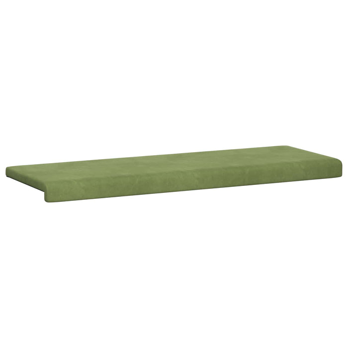 Perna pentru bancă Catifea Verde deschis Adâncime 35 cm WALTI