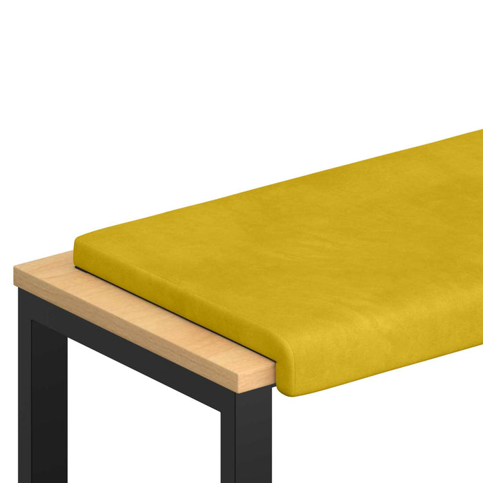 Perna pentru bancă Catifea Galben Adâncime 35 cm WALTI
