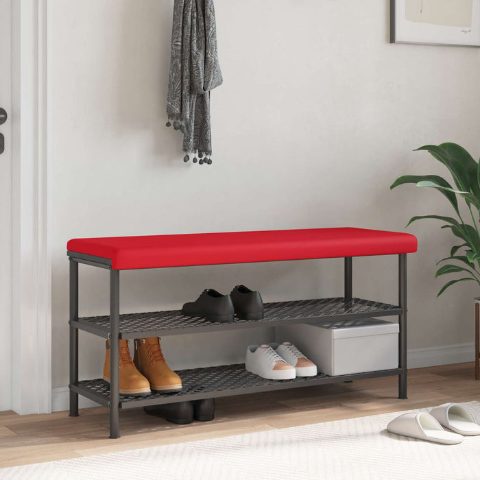 Perna pentru bancă Piele artificială Roșu Adâncime 35 cm WALTI