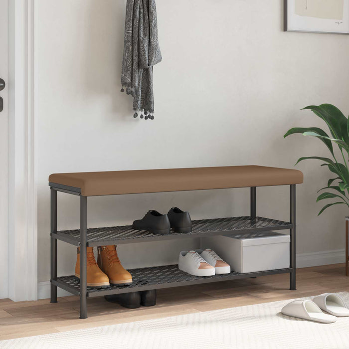 Perna pentru bancă Piele artificială Cappuccino Adâncime 35 cm WALTI
