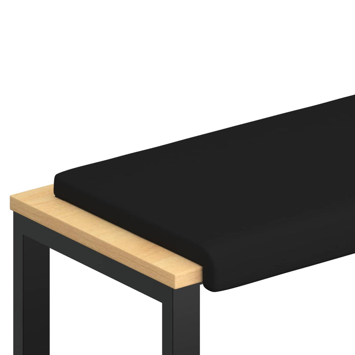 Perna pentru bancă Piele artificială Negru Adâncime 35 cm WALTI