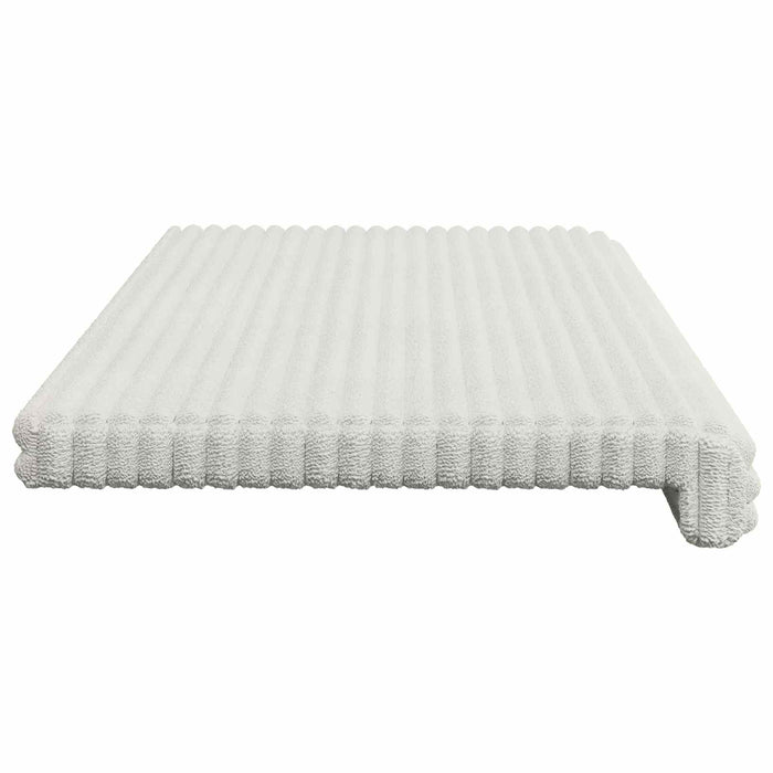 Perna pentru bancă Catifea pufoasă Crem Adâncime 35 cm WALTI