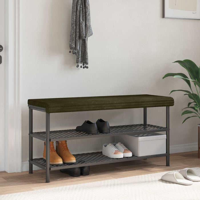 Perna pentru bancă Catifea pufoasă Verde Adâncime 35 cm WALTI