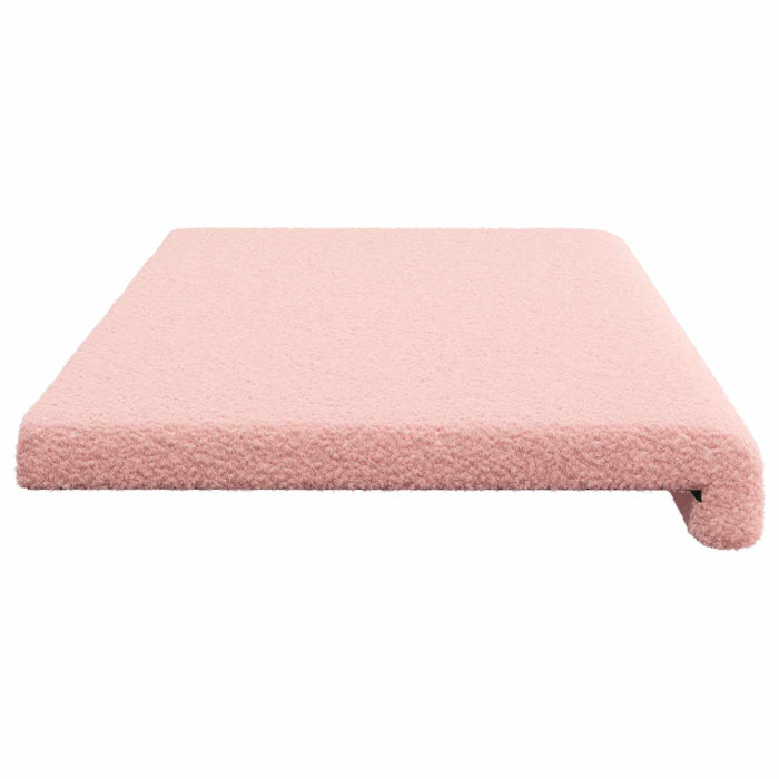Perna pentru bancă Țesătura Sherpa Roz Adâncime 35 cm WALTI
