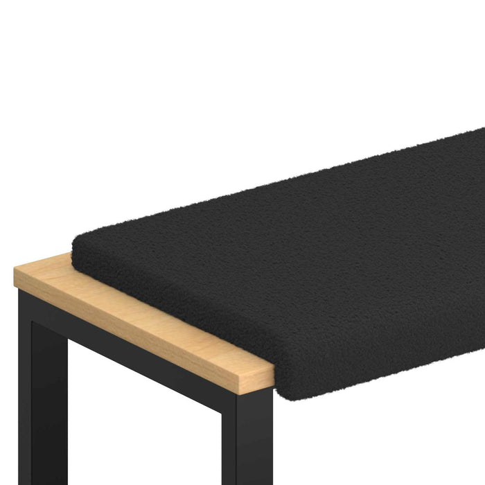 Perna pentru bancă Țesătura Sherpa Negru Adâncime 35 cm WALTI