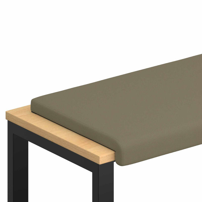 Perna pentru bancă Catifea Texturată Kaki Adâncime 35 cm WALTI