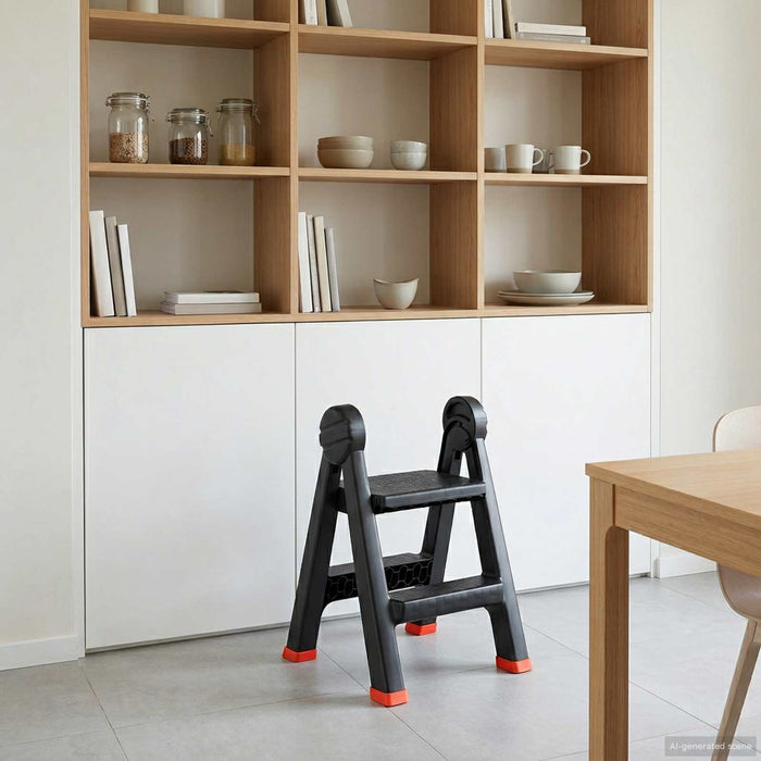 Scară Manual Negru și roșu 46 x 30 x 63 cm PP și elastomer WALTI