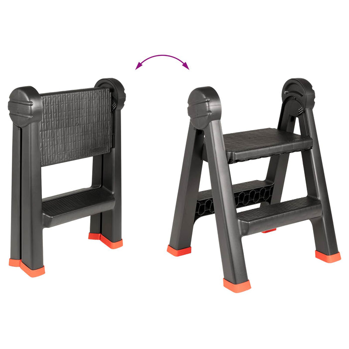 Scară Manual Negru și roșu 46 x 30 x 63 cm PP și elastomer WALTI