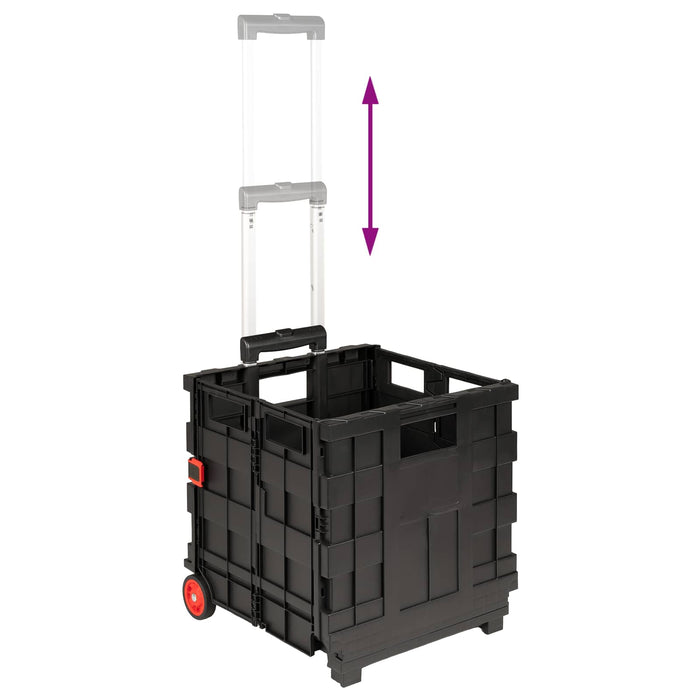 Cărucior Manual Negru și roșu 35 x 39 x 92 cm PP și elastomer WALTI