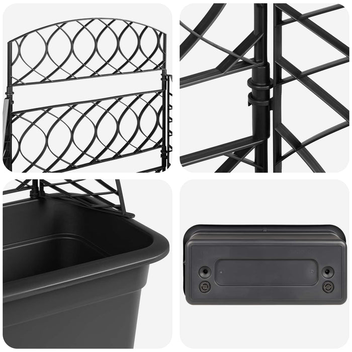 Spalier pentru teren Antracit 58 x 29 x 78 cm PP - WALTI WALTI
