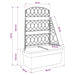 Spalier pentru teren Antracit 58 x 29 x 78 cm PP - WALTI WALTI