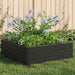 Pat ridicat Negru 75,5 x 75,5 x 25 cm PP - WALTI WALTI