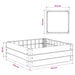 Pat ridicat Negru 75,5 x 75,5 x 25 cm PP - WALTI WALTI
