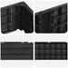 Pat ridicat Negru 151 x 75,5 x 25 cm PP - WALTI WALTI