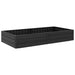 Pat ridicat Negru 151 x 75,5 x 25 cm PP - WALTI WALTI