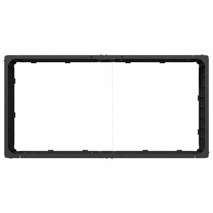 Pat ridicat Negru 151 x 75,5 x 25 cm PP - WALTI WALTI