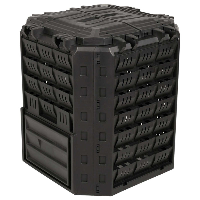 Compostor de grădină Negru 71 x 71 x 81,5 cm 100% PP WALTI