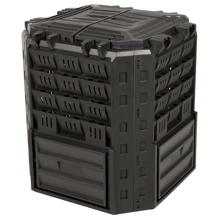 Compostor de grădină Negru 71 x 71 x 81,5 cm 100% PP WALTI
