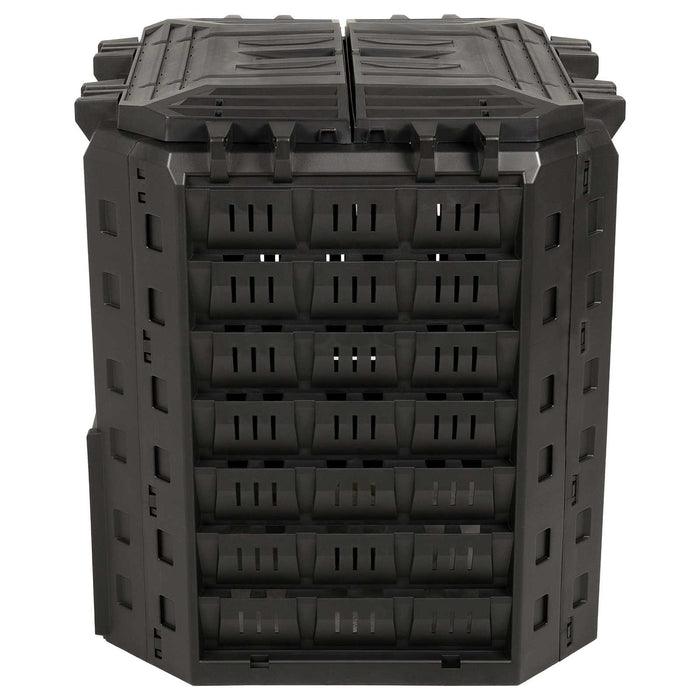 Compostor de grădină Negru 71 x 71 x 81,5 cm 100% PP WALTI