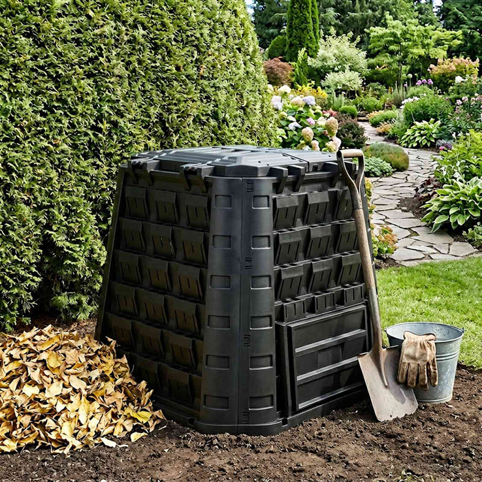 Compostor de grădină Negru 91 x 91 x 83 cm 100% PP WALTI