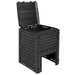Compostor de grădină Negru 59,5 x 60 x 81,5 cm 280 l 100% PP - WALTI WALTI