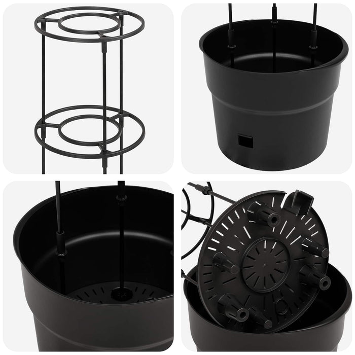 Cultivator pentru roșii Negru Ø 32 x 127 cm PP - WALTI WALTI