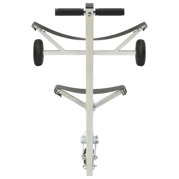 Remorcă de barcă ajustabilă cu pneuri pneumatice 200 kg Load WALTI