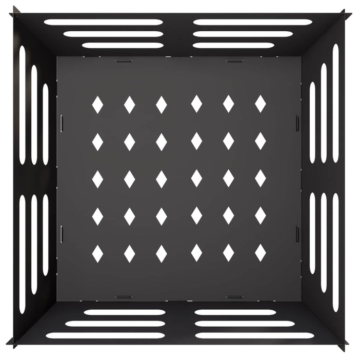 Cuptor de foc Negru 60 x 60 x 30 cm Oțel WALTI
