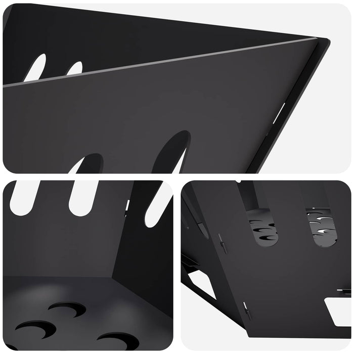 Cuptor de foc Negru 60 x 60 x 23 cm Oțel WALTI