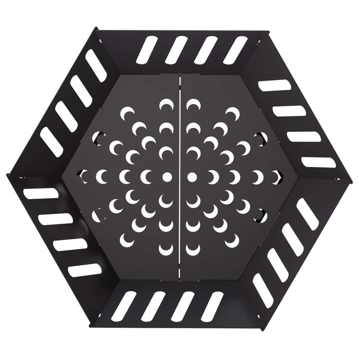 Cuptor de foc Negru 60 x 60 x 23 cm Oțel WALTI