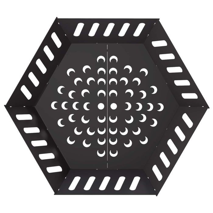 Cuptor de foc Negru 80 x 80 x 28 cm Oțel WALTI