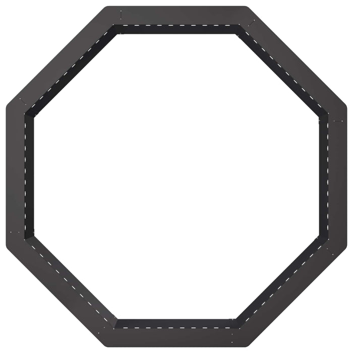 Inel pentru foc Negru 80 x 80 x 25 cm Oțel WALTI