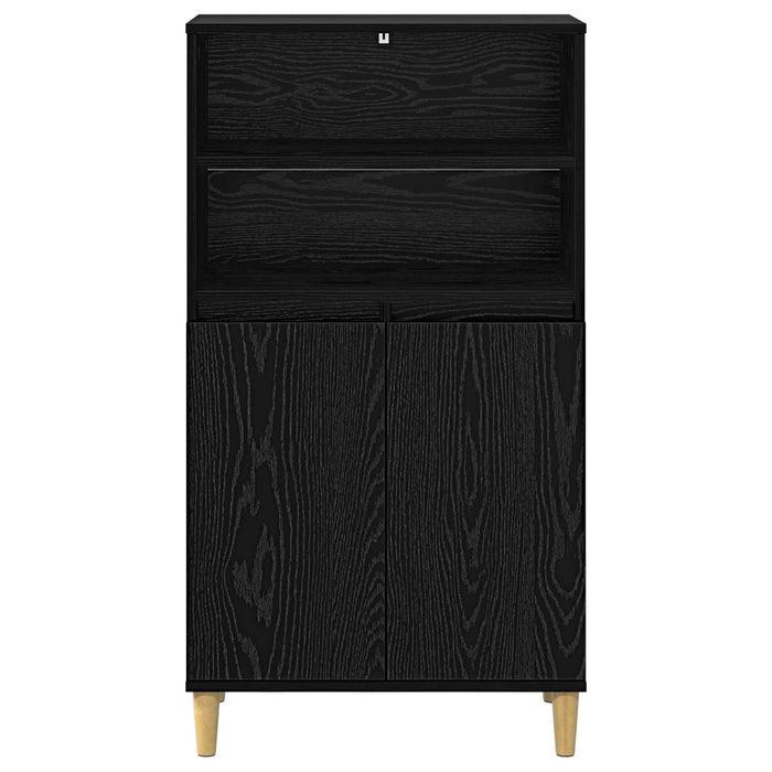 Bufet Stejar Negru 60 x 36 x 110 cm Lemn prelucrat WALTI