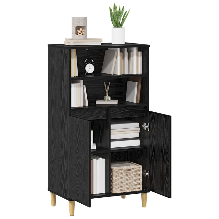 Bufet Stejar Negru 60 x 36 x 110 cm Lemn prelucrat WALTI