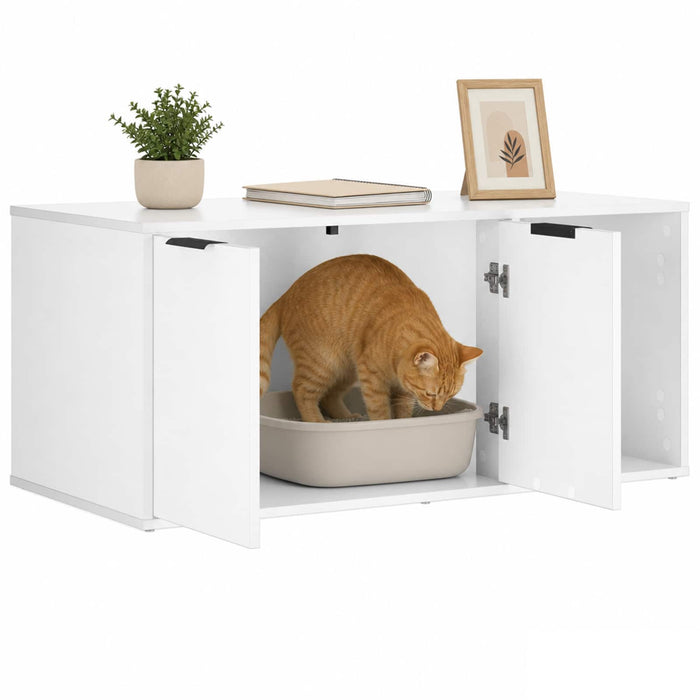 Mobilier pentru pisici Alb 100 x 49 x 45 cm Lemn prelucrat WALTI