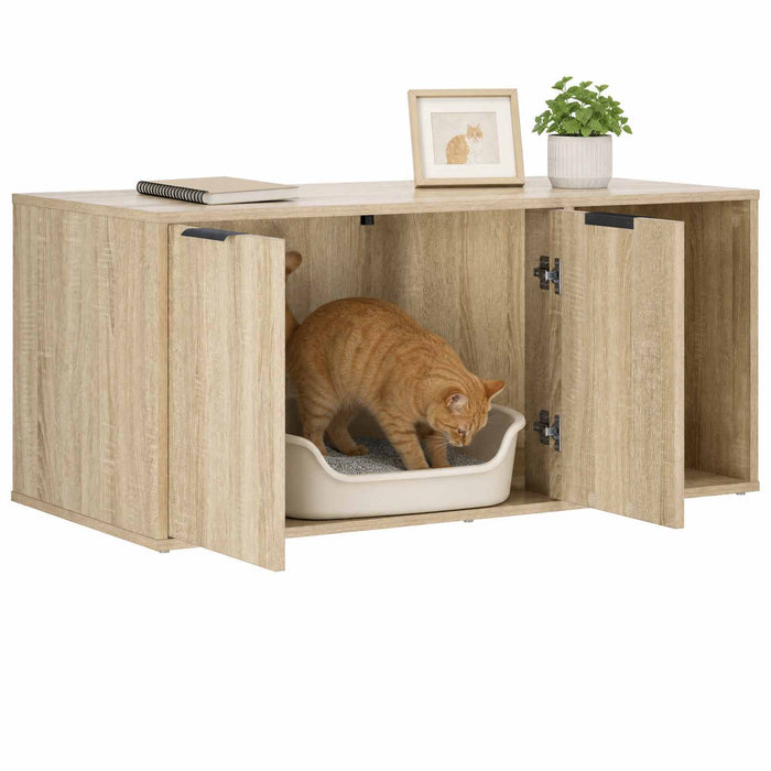 Mobilier pentru pisici Stejar Sonoma 100 x 49 x 45 cm - WALTI WALTI