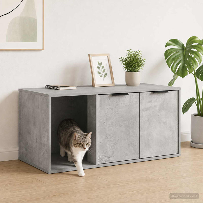 Mobilier pentru pisici Gri Beton 100 x 49 x 45 cm WALTI
