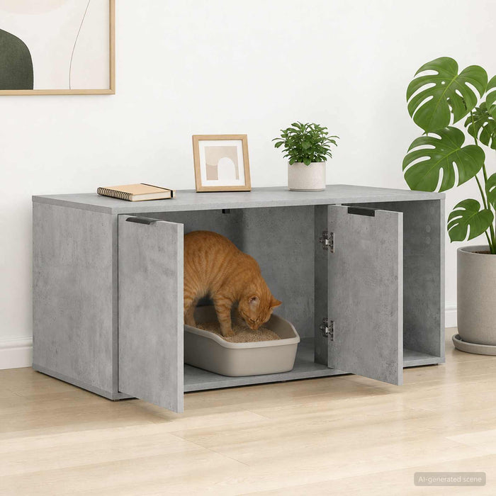 Mobilier pentru pisici Gri Beton 100 x 49 x 45 cm WALTI