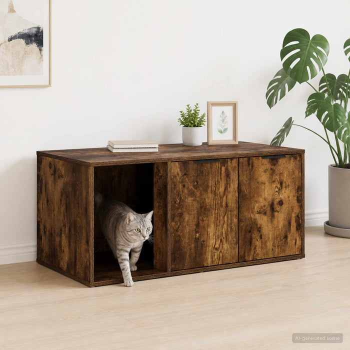 Mobilier pentru pisici Stejar fumuriu 100 x 49 x 45 cm WALTI