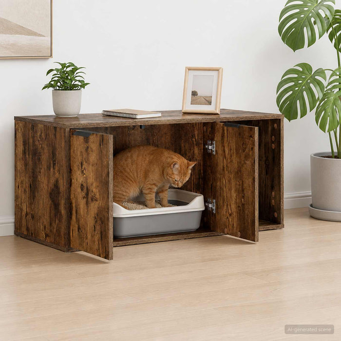 Mobilier pentru pisici Stejar fumuriu 100 x 49 x 45 cm WALTI