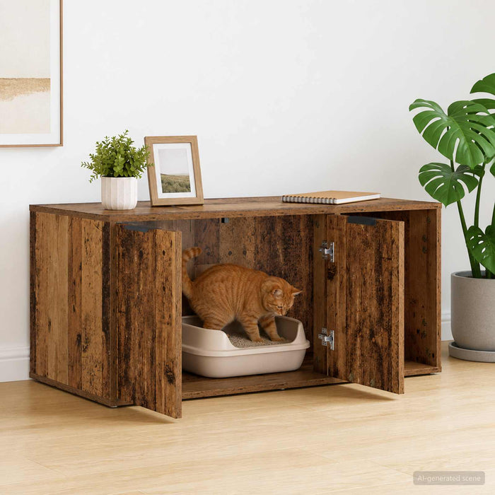 Mobilier pentru pisici Lemn vechi 100 x 49 x 45 cm WALTI