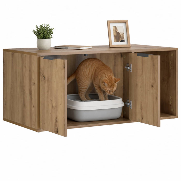 Mobilier pentru pisici Stejar Artizanal 100 x 49 x 45 cm WALTI